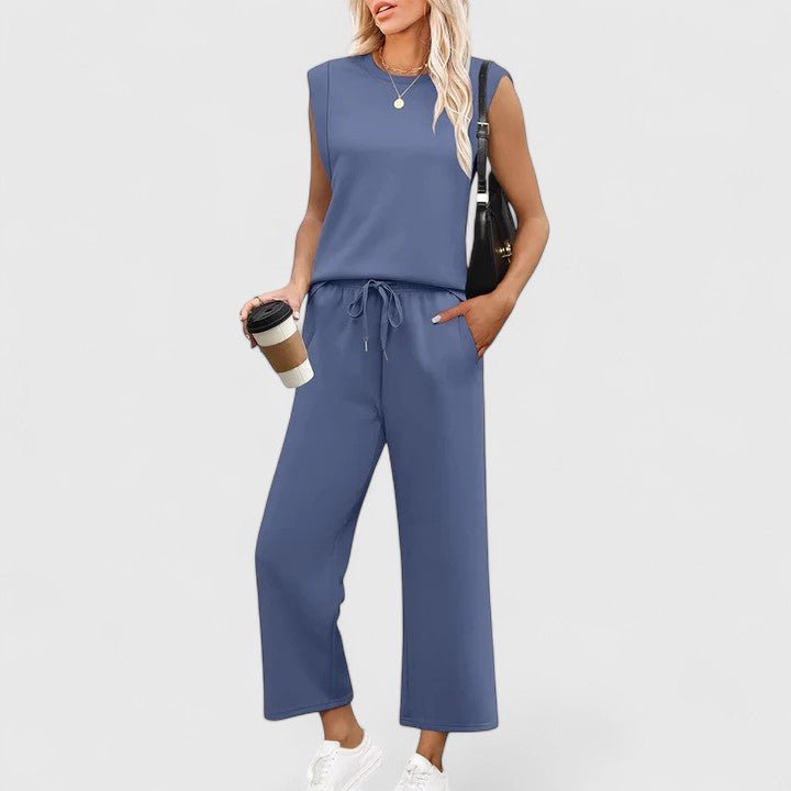 Lightweight Women's Two-Piece Set | Wide-Leg Co-Ord Outfit