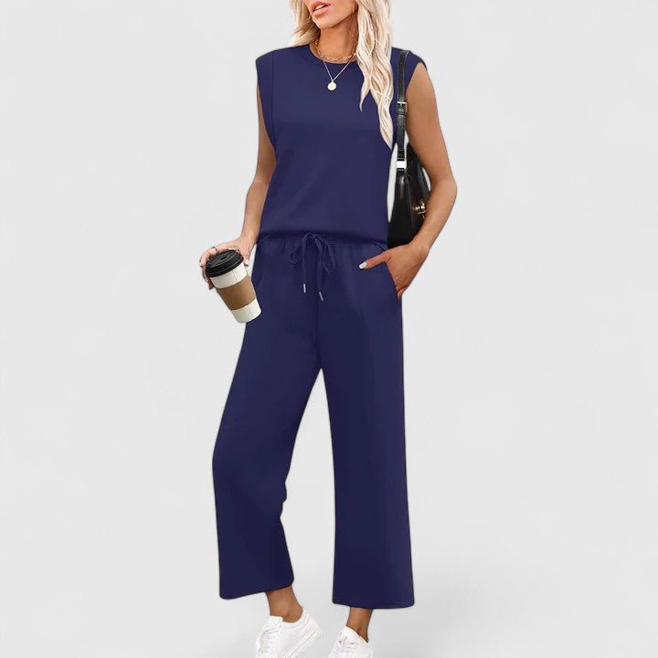 Lightweight Women's Two-Piece Set | Wide-Leg Co-Ord Outfit