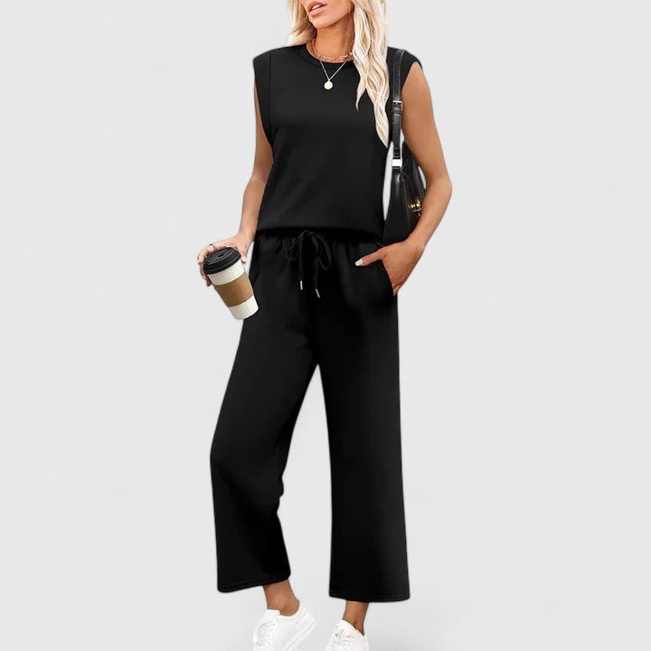 Lightweight Women's Two-Piece Set | Wide-Leg Co-Ord Outfit