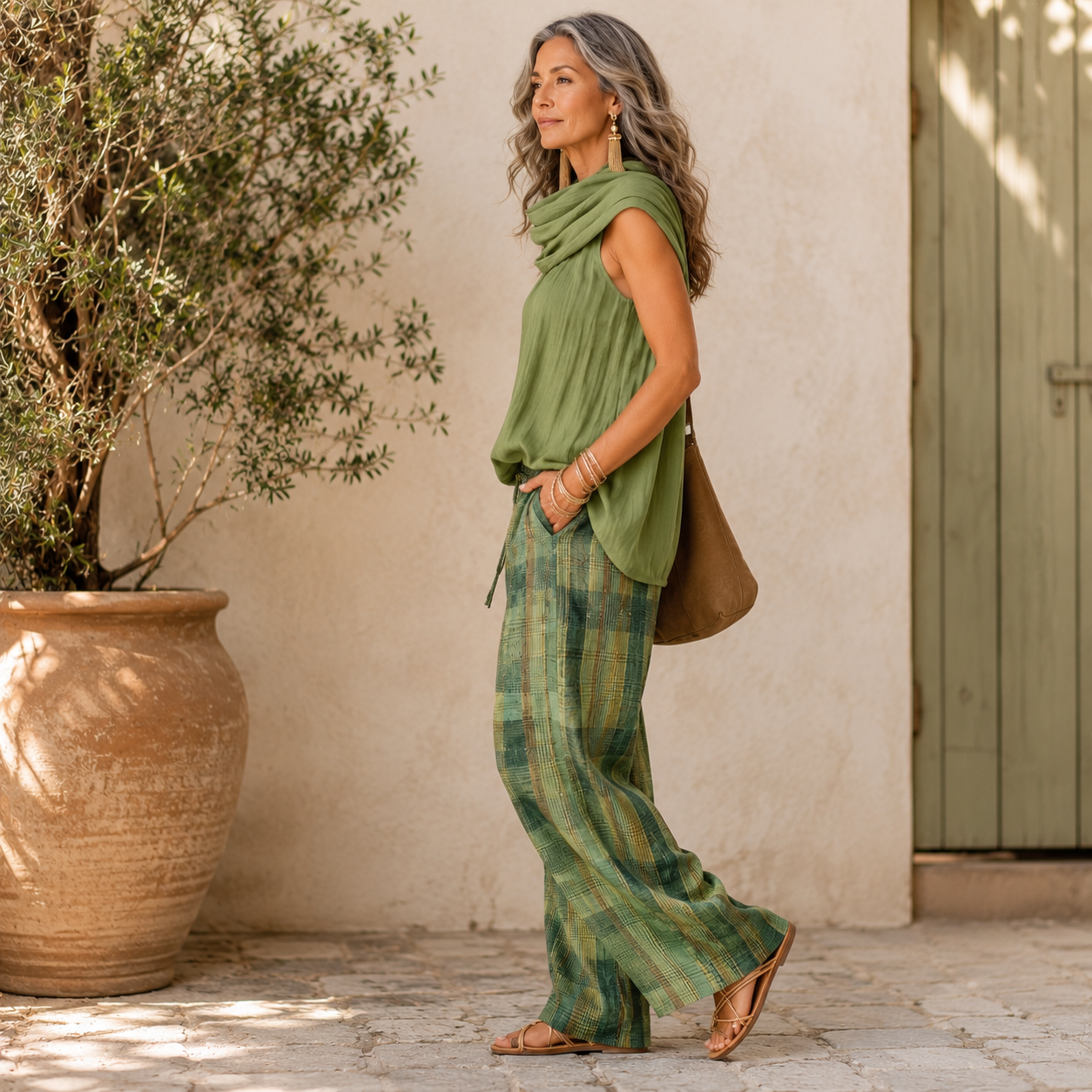 Linen Comfort Set for Women – Blouse & Trousers