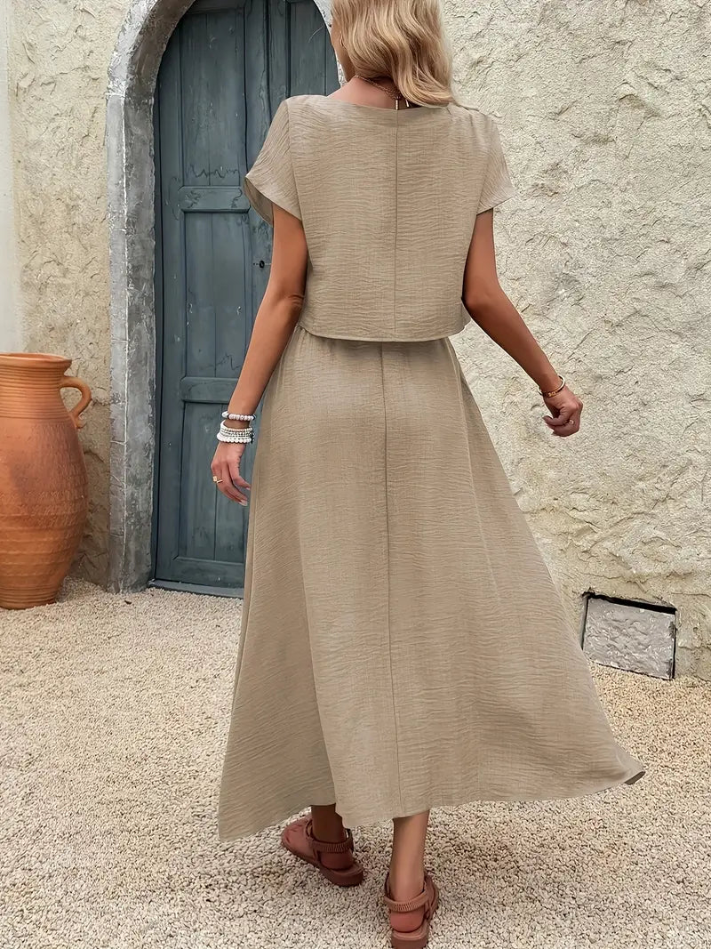 Organic Lightweight Skirt Co-ord Set – Breathable Summer