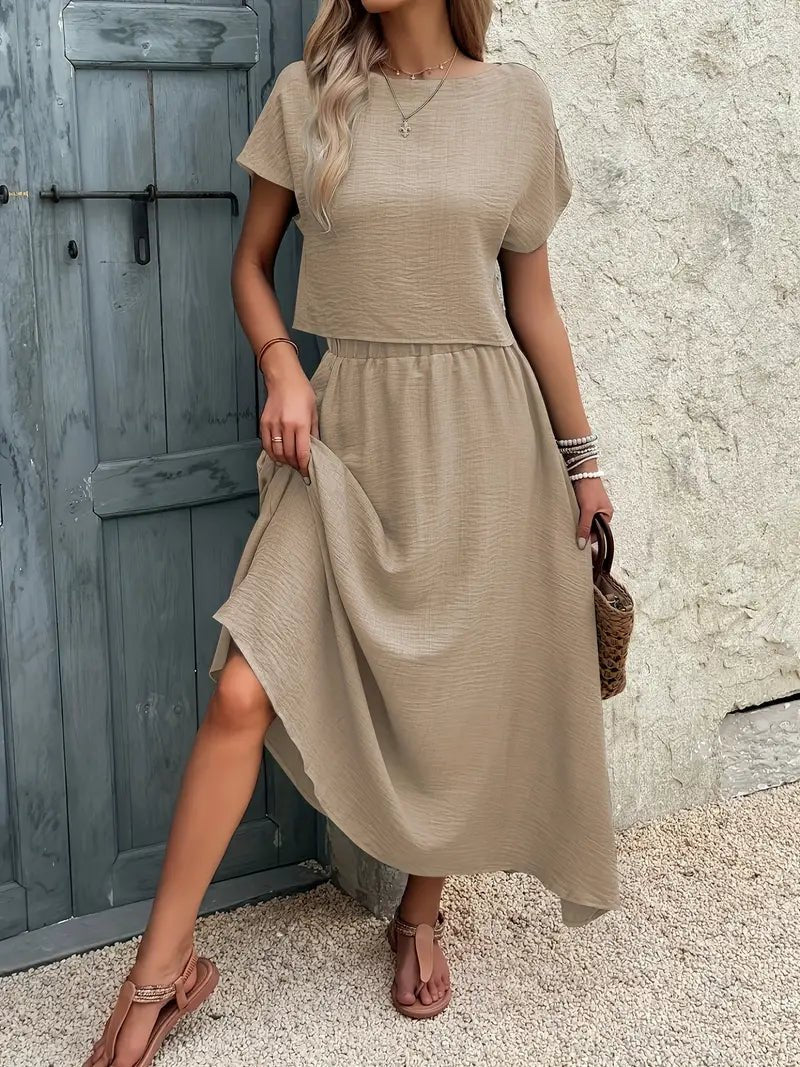 Organic Lightweight Skirt Co-ord Set – Breathable Summer