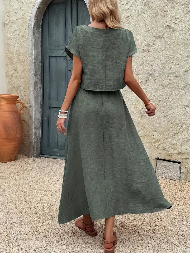 Organic Lightweight Skirt Co-ord Set – Breathable Summer