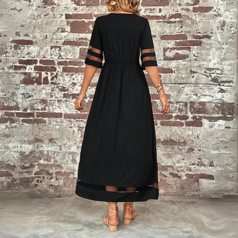 Breathable Knit Midi Dress | Cerelia Tummy-Smoothing Style