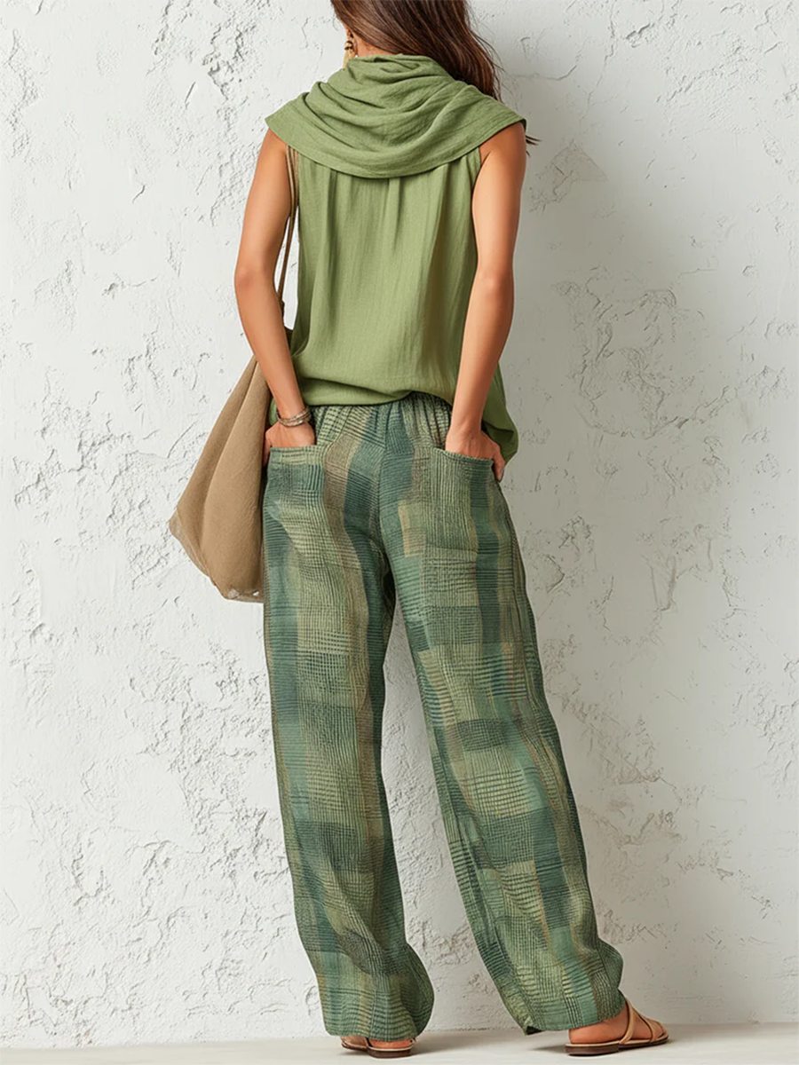 Linen Comfort Set for Women – Blouse & Trousers