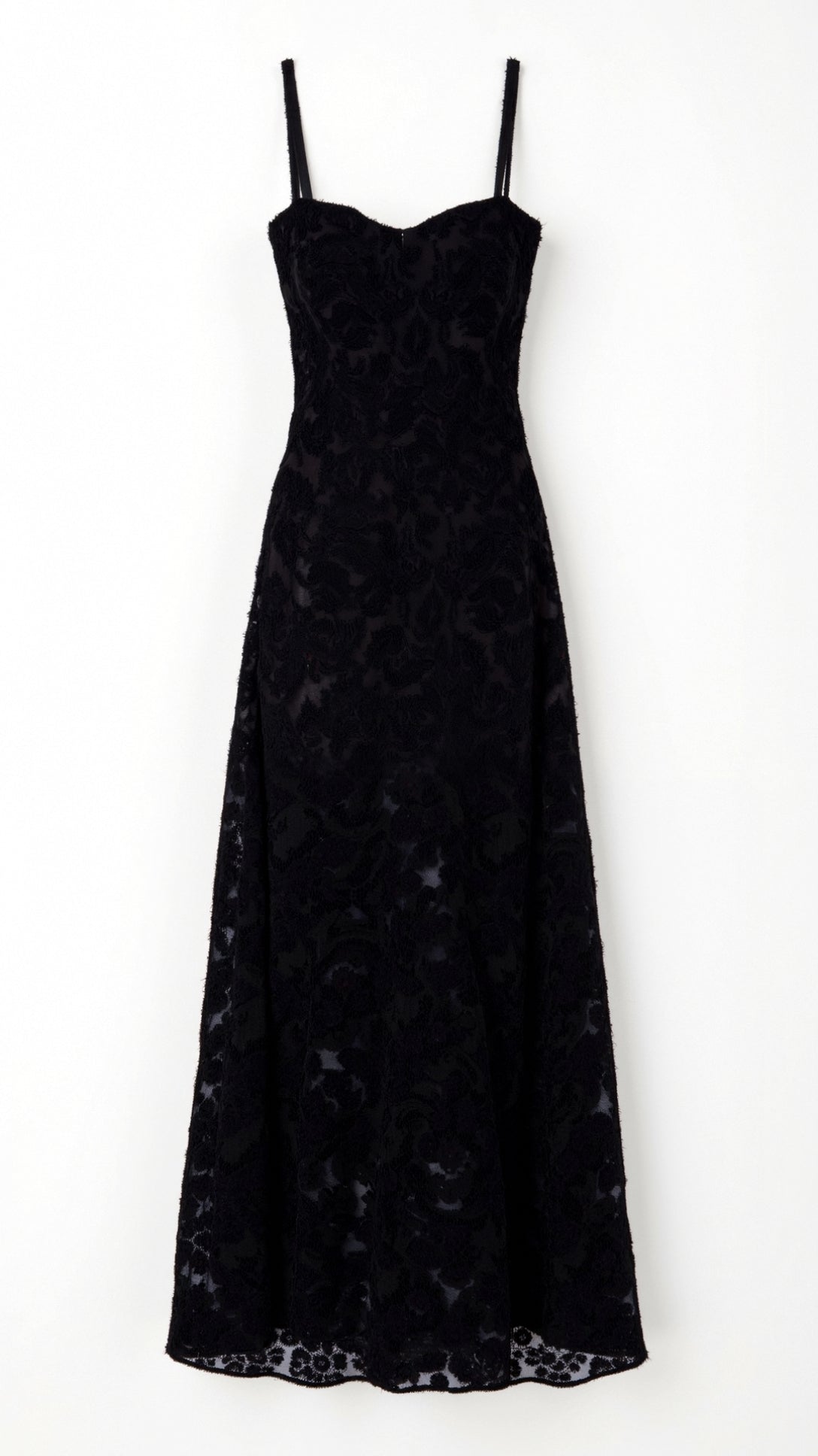 Lace Maxi Dress with Sweetheart Neckline – Arabelle