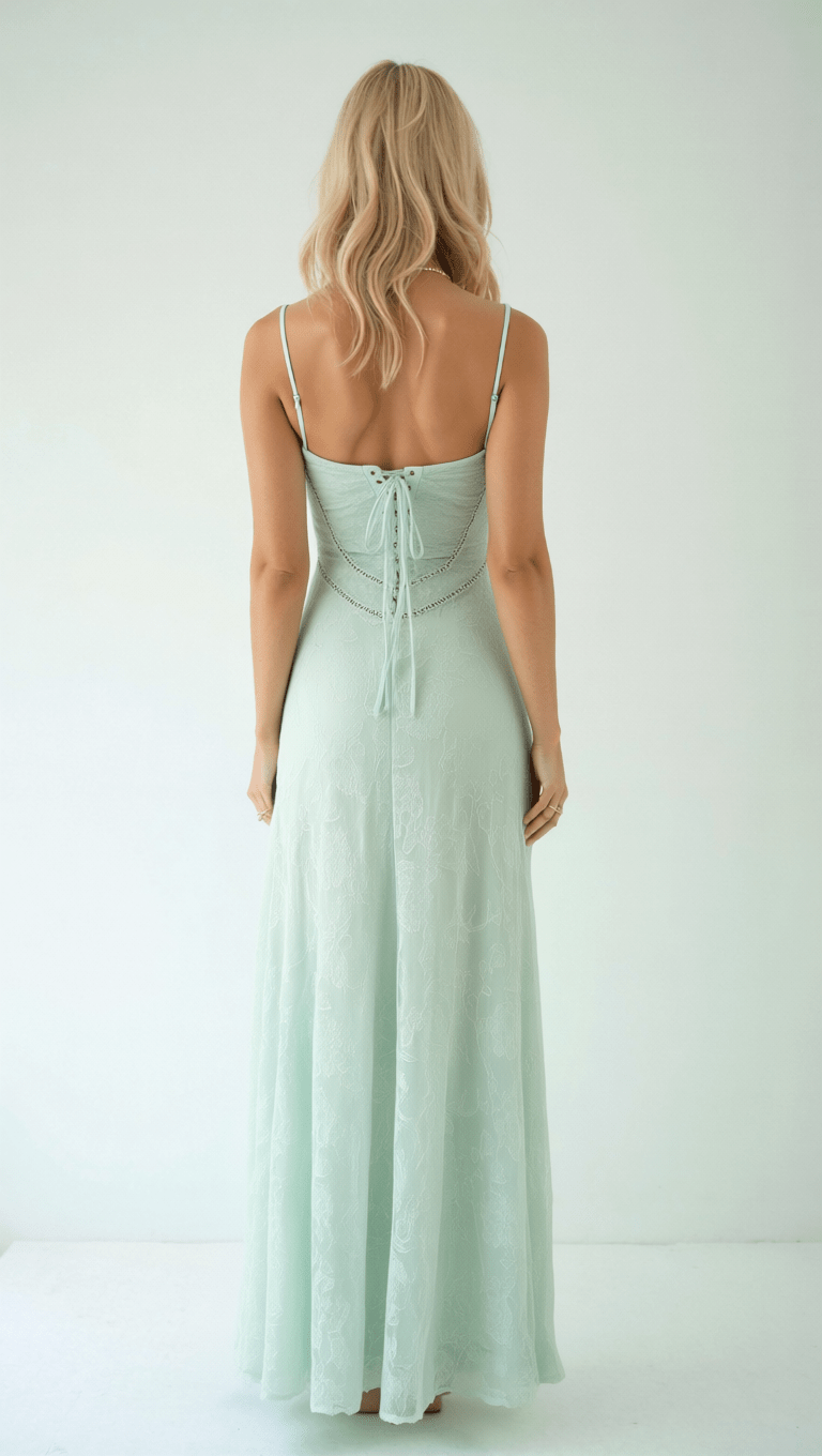 Lace Maxi Dress with Sweetheart Neckline – Arabelle