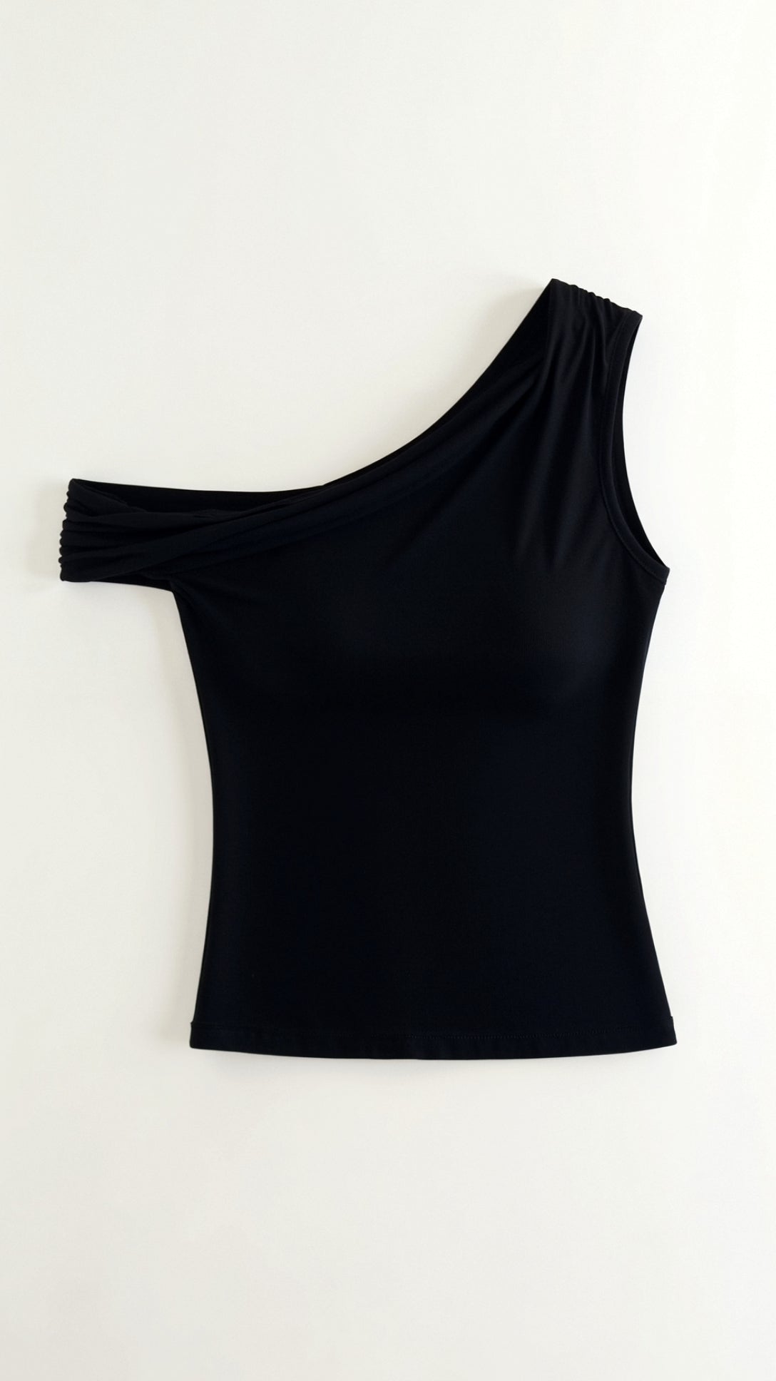 Women's One Shoulder Asymmetric Top – Stretch