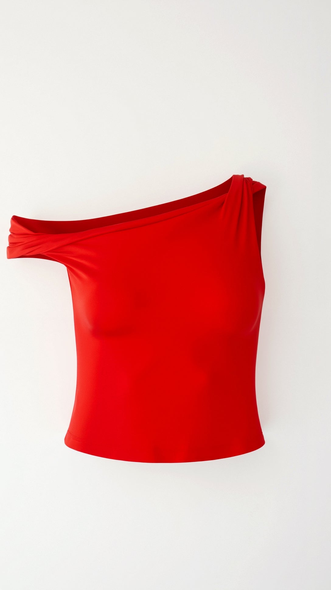 Women's One Shoulder Asymmetric Top – Stretch